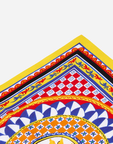 Home decor Dolce & Gabbana Set Of 2 Linen Napkins With Sun Print Gul | TCGS05TCADNUC082, 1