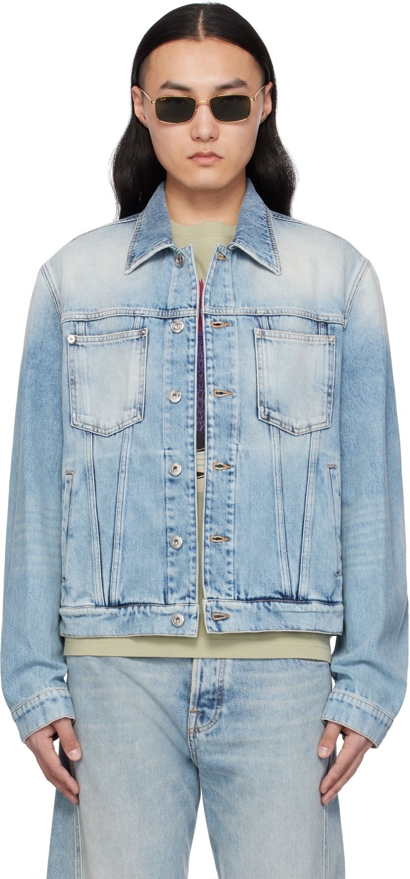 Jakke LANVIN Lanvin Regular Denim Jacket Blå | RM-JA0003-D087-P25