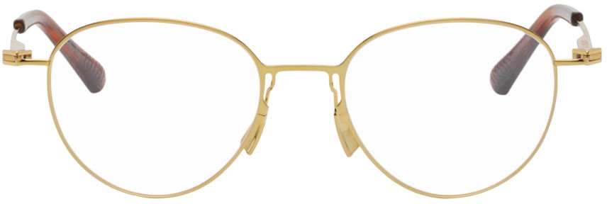 Solbriller Bottega Veneta Round Glasses Beige | BV1269O-002, 0
