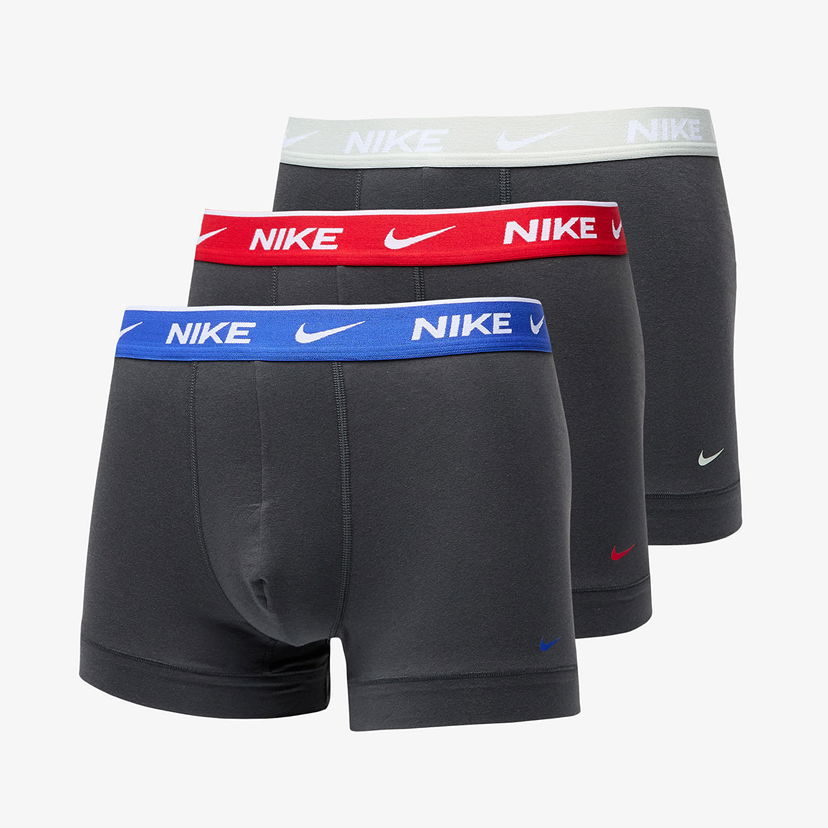 Boksere Nike DRI-FIT Everyday Cotton Stretch Trunk 3-Pack Multicolor Sort | 0000KE1008-YUN
