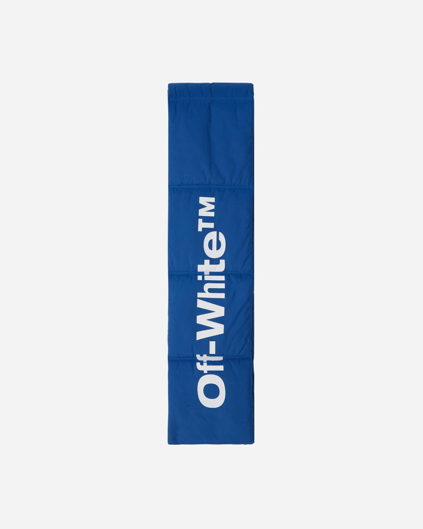 Tørklæde Off-White Bounce Maxi Ski Scarf Blue Blå | OMMA030F22KNI001 4510
