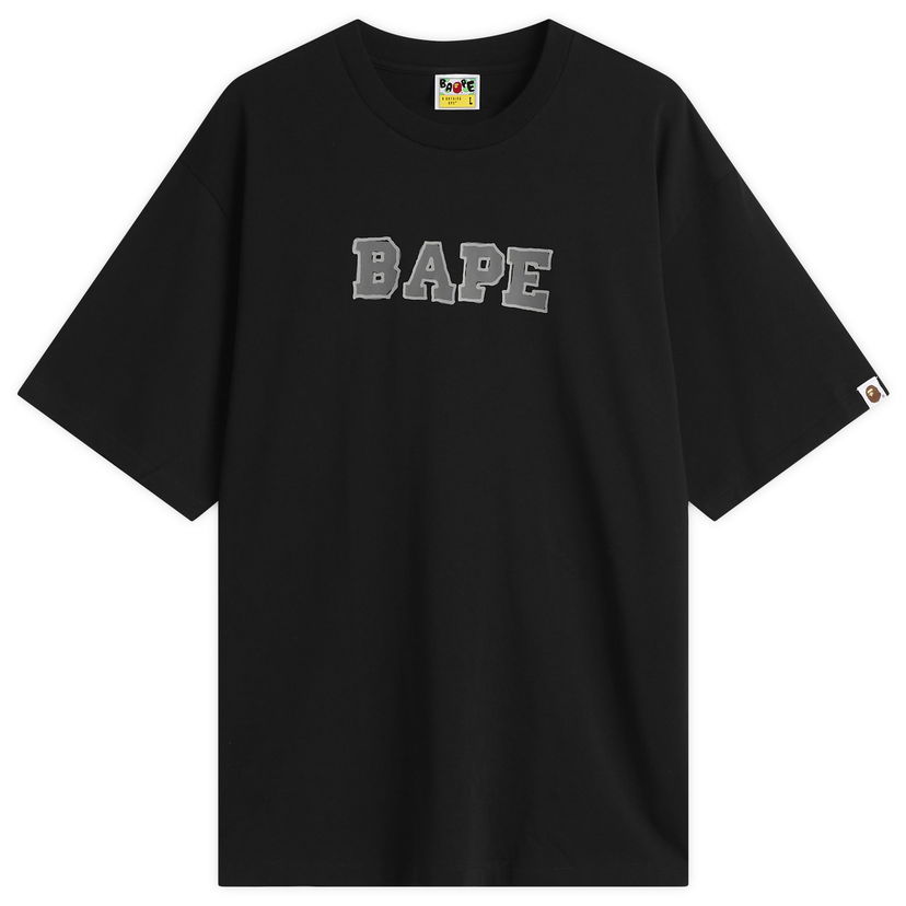 T-shirt BAPE T-Shirt Hand Drawn BAPE Logo Sort | 001TEL801320M-BLK