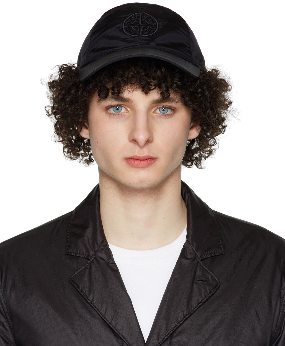 Kasket Stone Island Nylon Logo Cap Mørkeblå | 761599576, 0