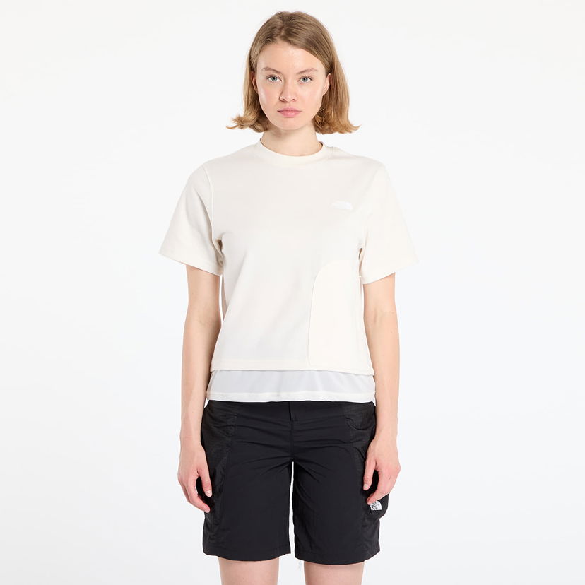 T-shirt The North Face Women's Fabric Mix Short Sleeve T-Shirt Hvid | NF0A8CMAQLI1