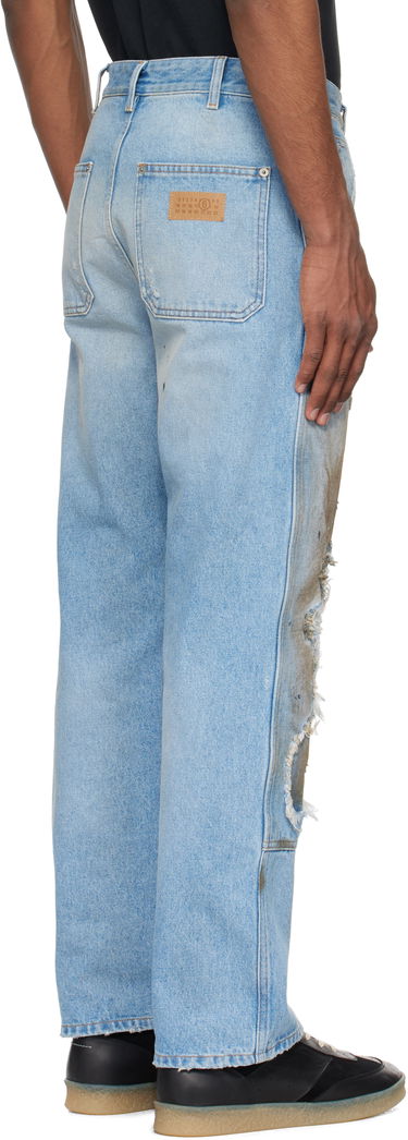 Jeans Maison Margiela MM6 Maison Margiela Distressed Carpenter Jeans Blå | SH2LA0017 M30018, 2