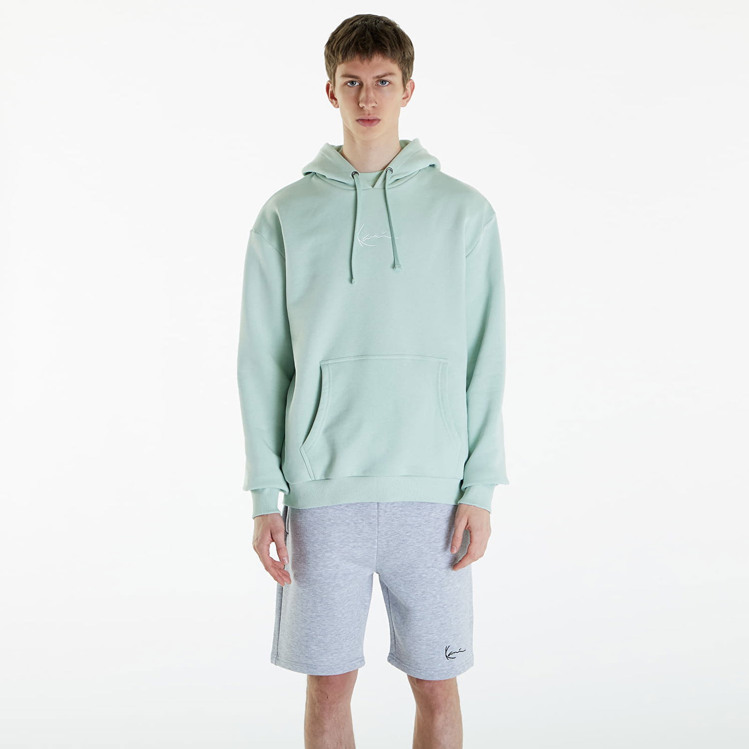 Sweatshirt Karl Kani Small Signature Essential Hoodie Green Grøn | KM-HD011-105-06, 0