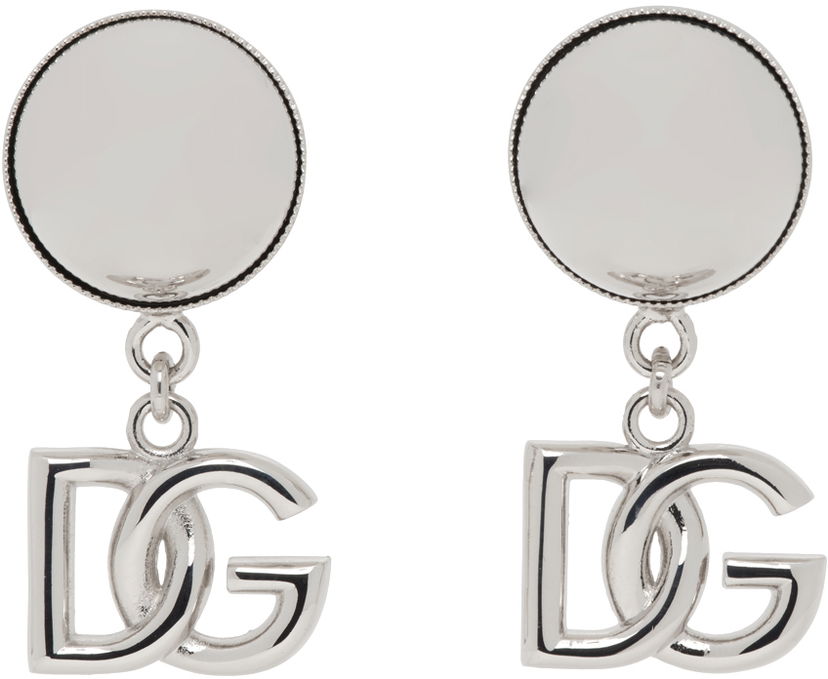 Øreringe Dolce & Gabbana Dolce & Gabbana Kim Kardashian Edition DG Logo Drop Earrings Metalisk | WEQ2V3 W1111