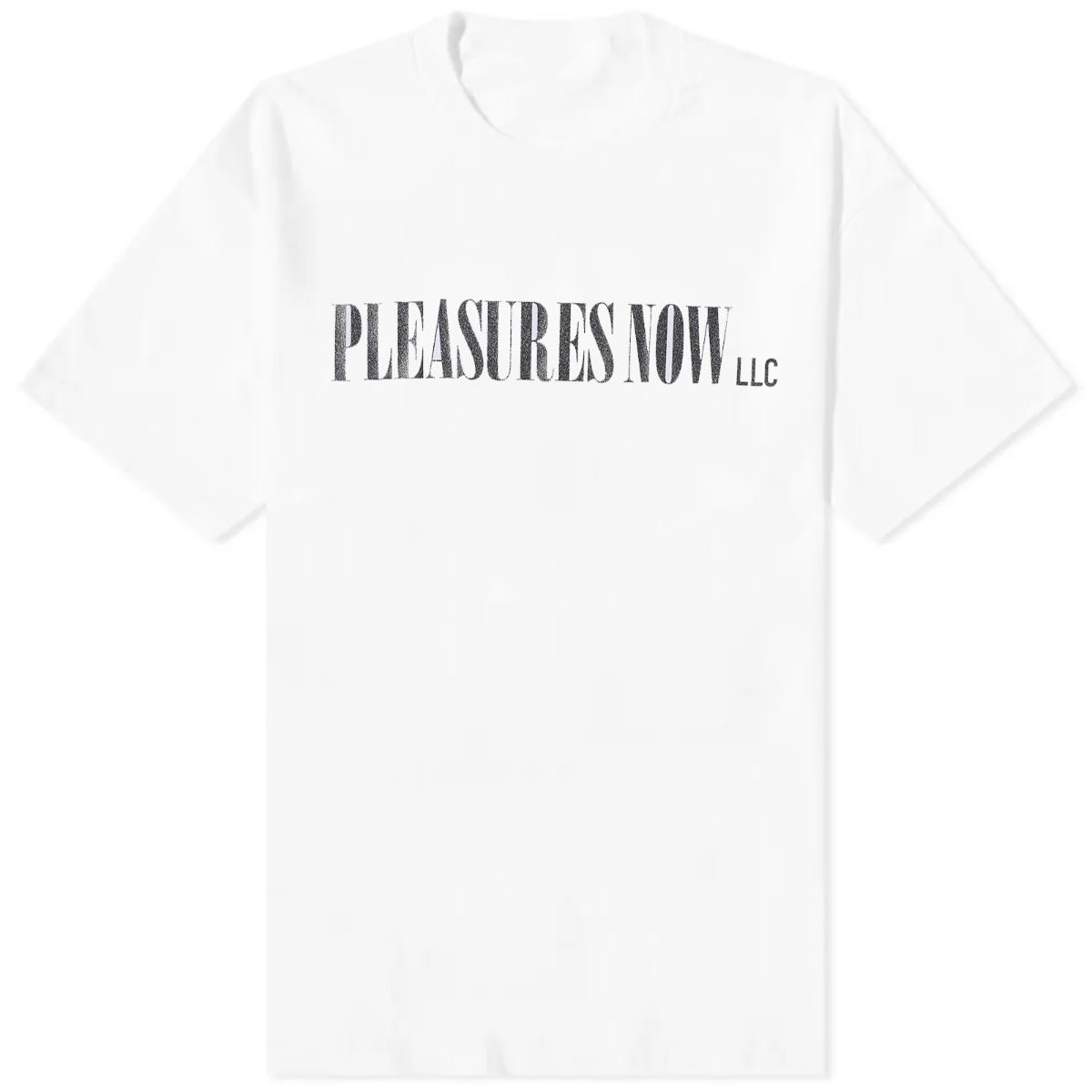 T-shirt Pleasures LLC T-Shirt Hvid | P23F053-WHT, 0