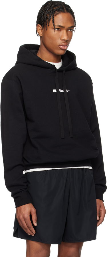 Sweatshirt Jil Sander Jil Sander Logo Hoodie Sort | J47GU0129_J20039, 1