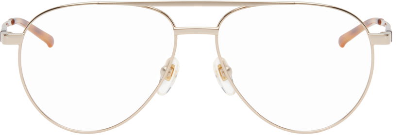 Solbriller Gucci Gucci Pilot Navigator Glasses Metalisk | GG1679O-002