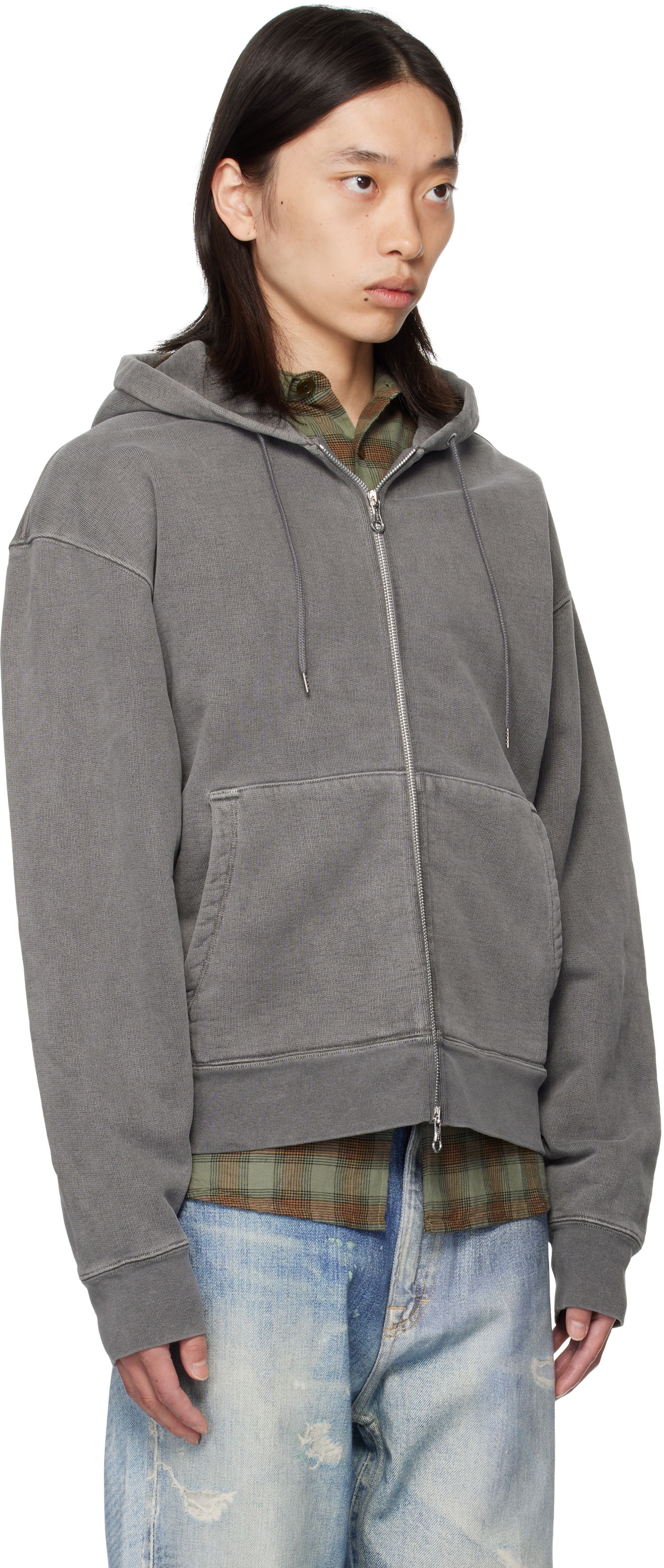 Sweatshirt OUR LEGACY Our Legacy Rascal Zip-Up Hoodie Grå | M4256RW, 1