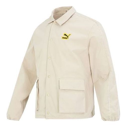Vindjakke Puma Classics Street Sport Woven Jacket Beige | 539969-88