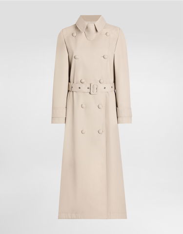 Trenchcoat Dolce & Gabbana Dolce & Gabbana Cotton Drill Trench Coat Beige | F0W3STHUMVMM0299, 0