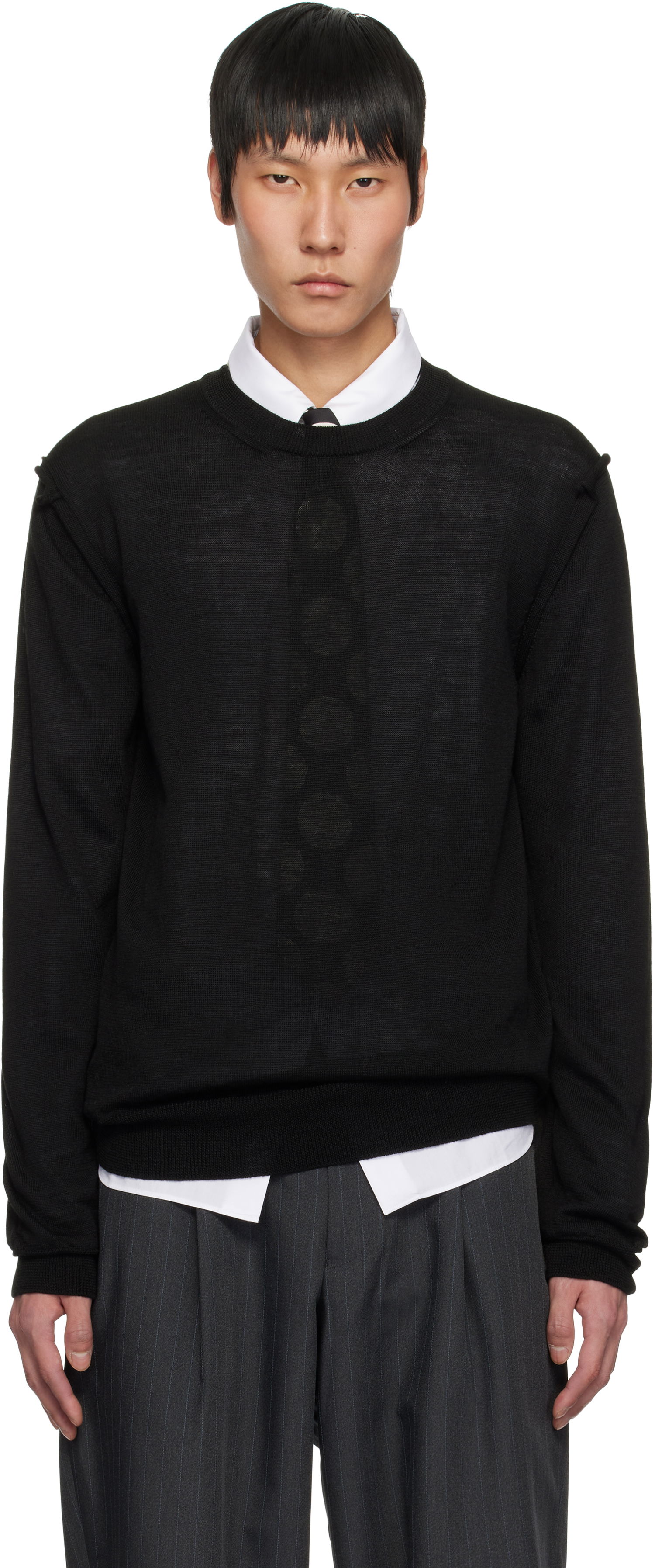 Sweater Comme des Garçons Crewneck Sweater Sort | DO-N007-051, 0