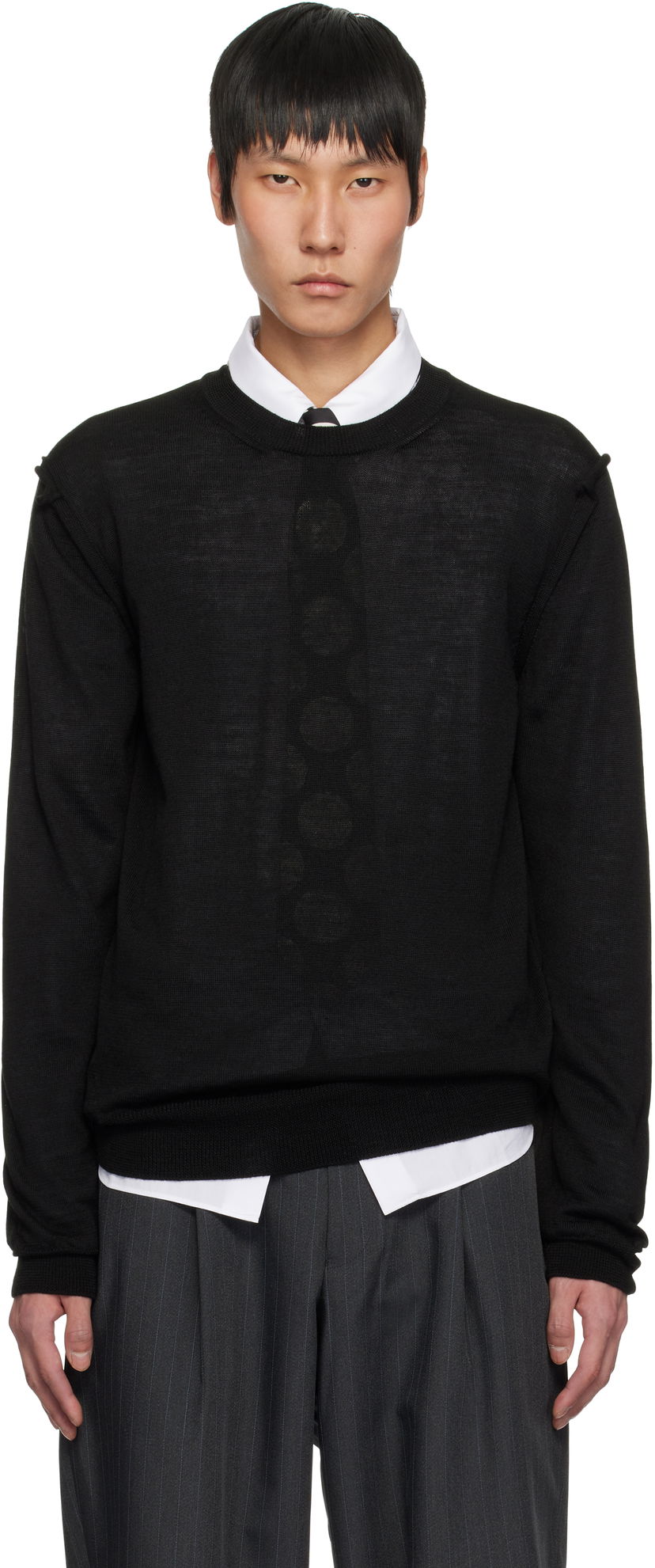 Sweater Comme des Garçons Crewneck Sweater Sort | DO-N007-051