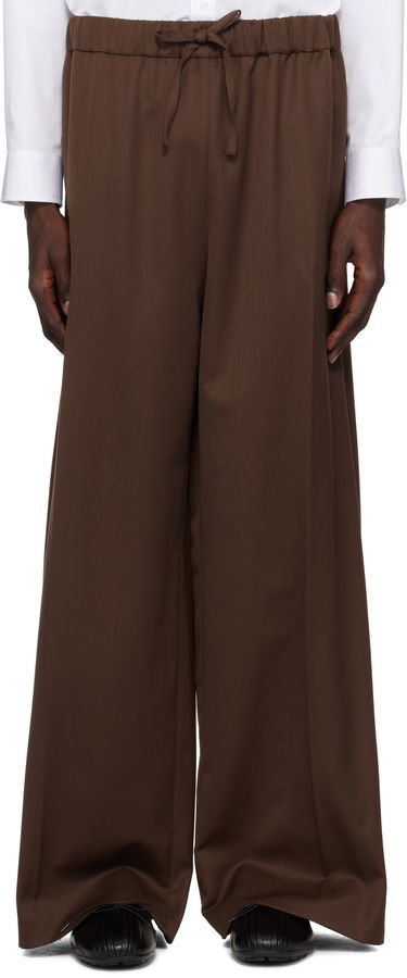 Bukser Simone Rocha Simone Rocha Wide Leg Drawstring Trousers Brun | 4143D 1217, 0