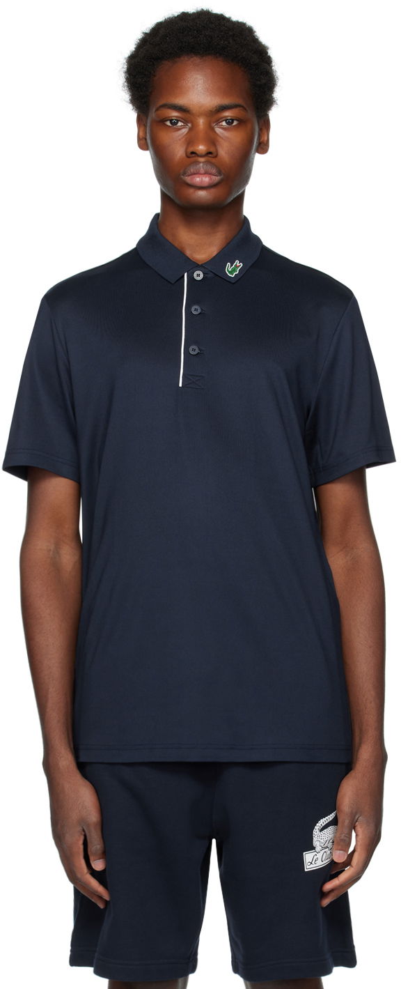 Polo skjorte Lacoste Patch Polo Mørkeblå | DH3982_ 525, 0