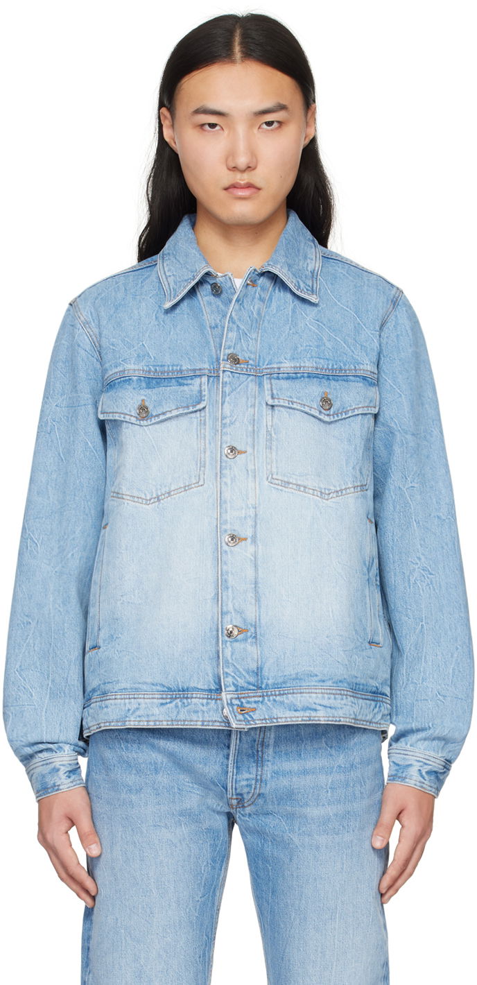 Jakke WOOD WOOD Ivan Denim Jacket Blå | 12345106-7080
