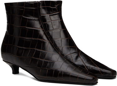 Sneakers og sko TOTEME TOTEME 'The Slim' Kitten Heel Ankle Boots Brun | 241-WAS940-LE0023, 3
