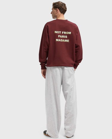 Sweatshirt Drôle de Monsieur Slogan Sweatshirt Bourgogne | I-SW149-CO127-WN, 2