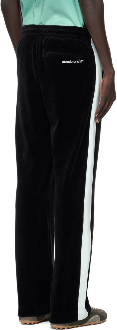 Joggingbukser Casablanca Casablanca Velour Track Pants Sort | MPF25-JTR-281-01, 2