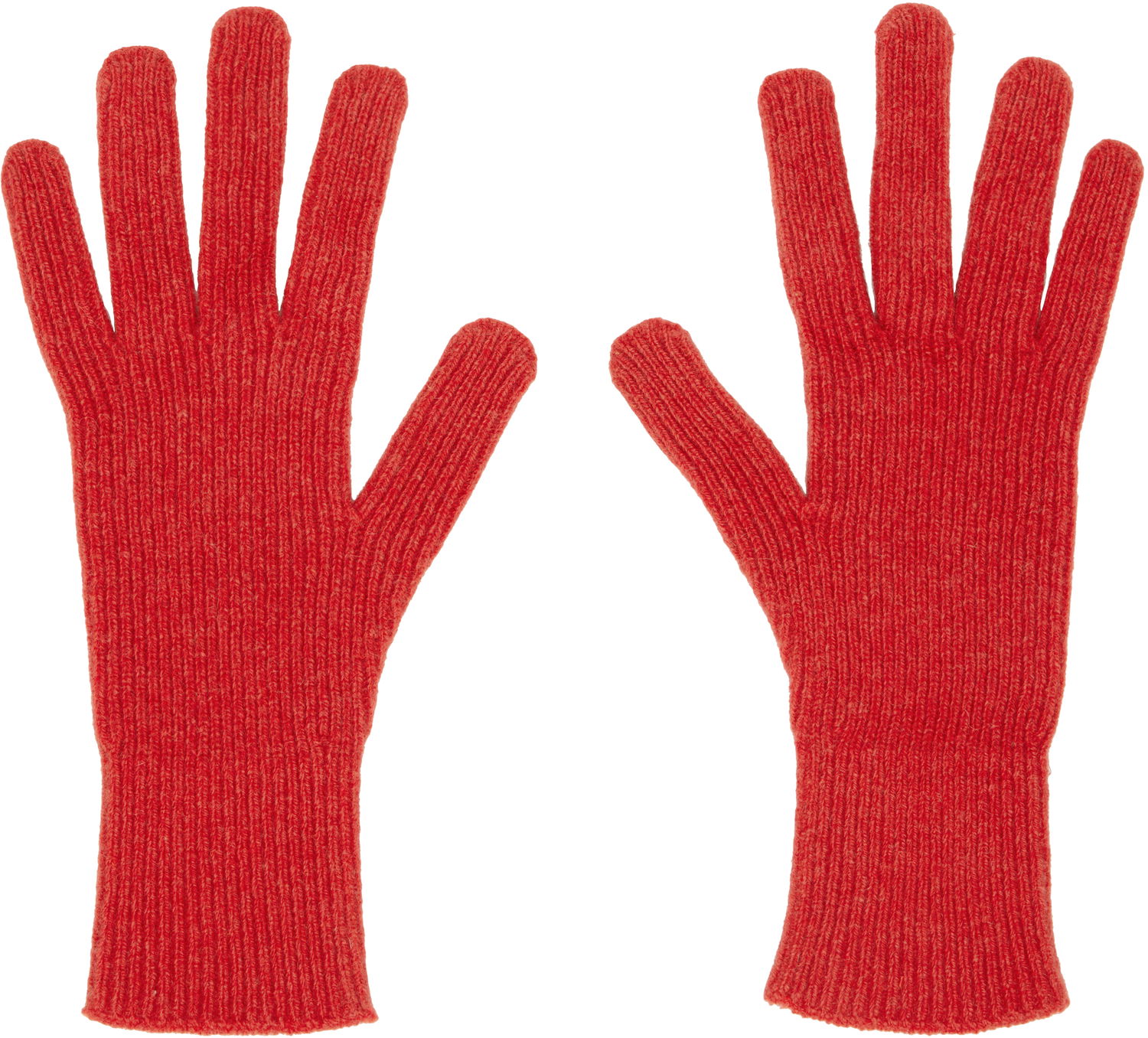 Handsker Baserange Baserange Ribbed Knit Gloves Rød | ACRG-RC-AU25, 0