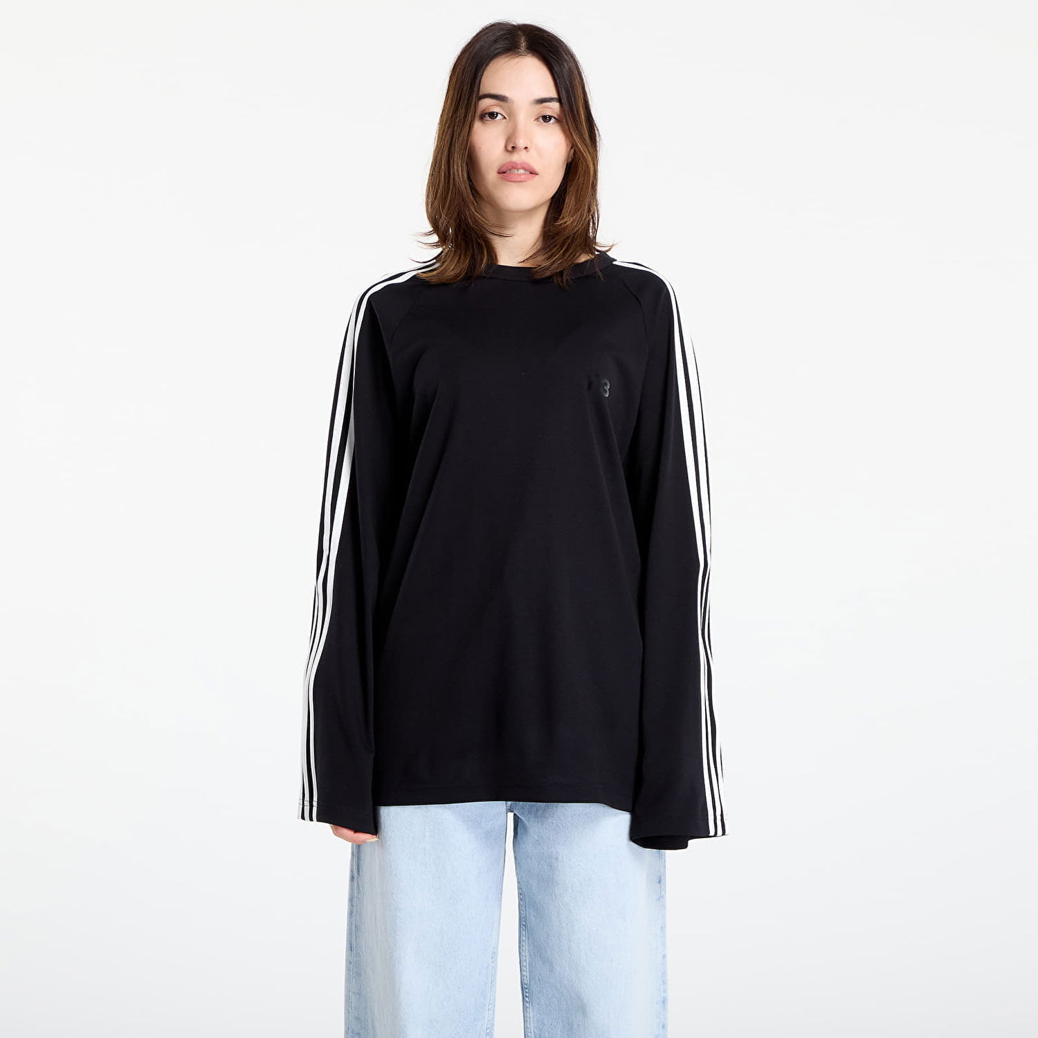 T-shirt Y-3 Y-3 Wire Long Sleeve T-Shirt Sort | JW7351, 1