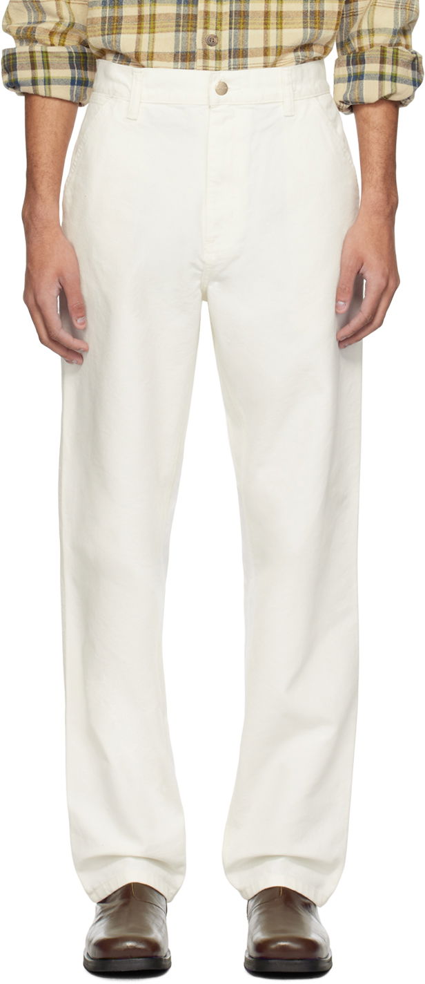 Bukser Carhartt WIP Simple Canvas Trousers Hvid | I031220