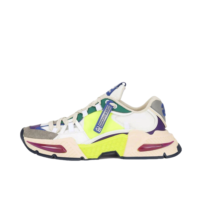 Sneakers og sko Dolce & Gabbana Mixed-Material Airmaster White Yellow Red Flerfarvet | CS1984AQ93980995