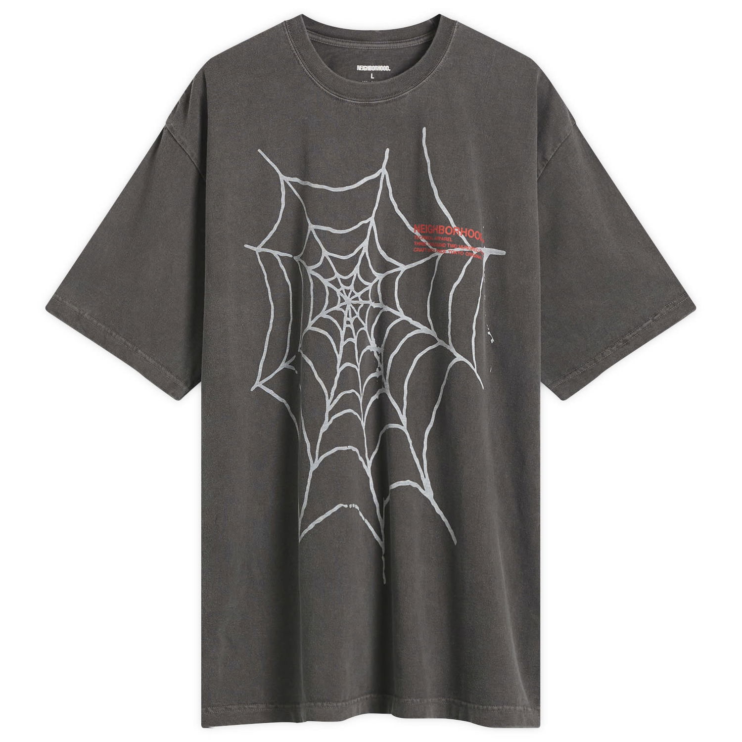 T-shirt Neighborhood Neighborhood SS-7 Graphic T-Shirt, Size Large Grå | 251PCNH-ST07-BLK, 0