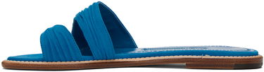 Skopleje Manolo Blahnik Manolo Blahnik Tibo Suede Toe-Ring Sandals Blå | 423-1670, 2