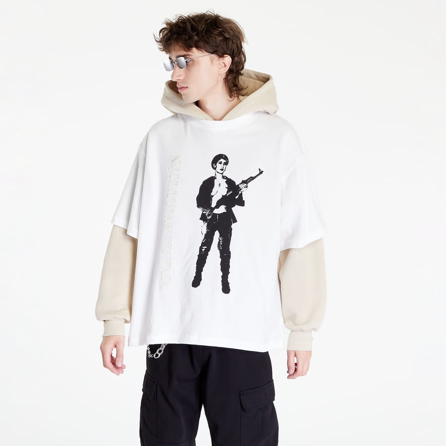 Sweatshirt Pleasures Psychic x TV Viva Hoodie Hvid | P22W021 KHAKI, 0