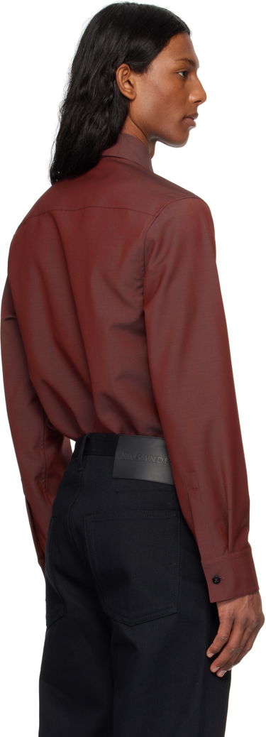 Skjorte Jil Sander Jil Sander Tie Shirt Rød | J21DL0202_J40220, 2
