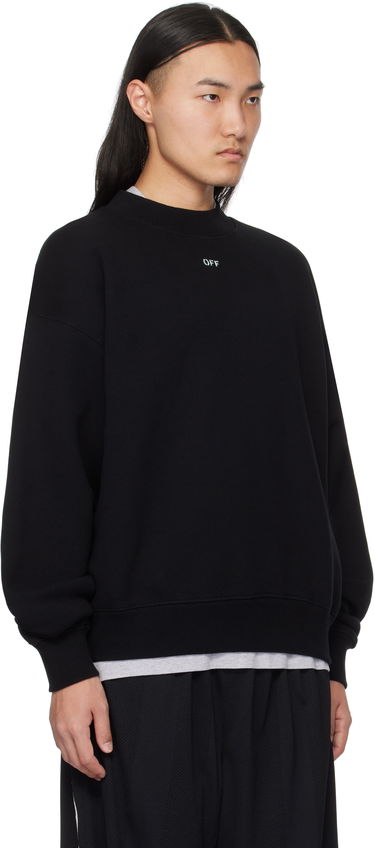 Sweatshirt Off-White Vibe Arrow Sweatshirt Sort | OMBA054S25FLE0051041, 1