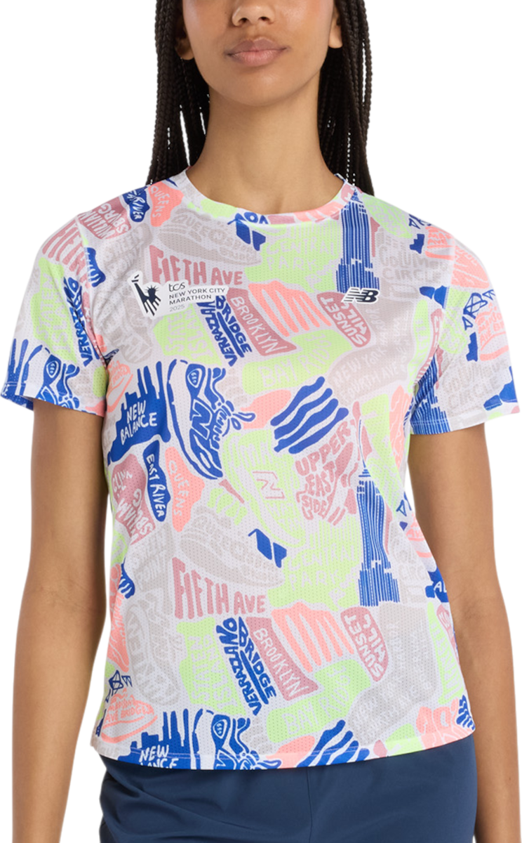 T-shirt New Balance NYC Marathon Printed T-Shirt Flerfarvet | wt53254m-mlt