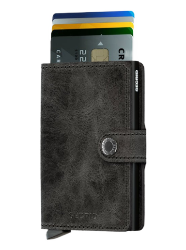 Tegnebog Secrid Miniwallet Vintage Sort | MV-BLACK