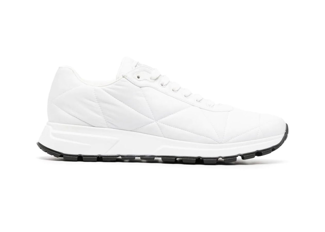 Sneakers og sko Prada Quilted Nylon Sneakers White Hvid | 2EE367_3LGO_F0964, 0