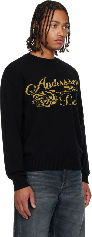 Sweater Andersson Bell Cashmere Rose Crew-Neck Sweater Sort | atb1372u, 1