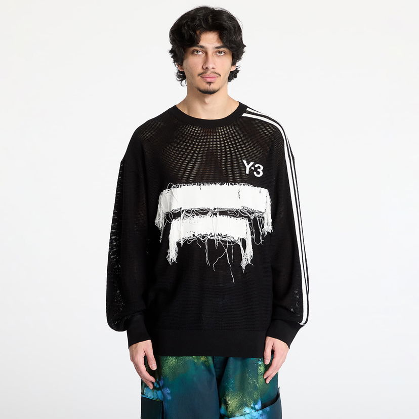 Sweater Y-3 Y-3 Graphic Knit Crew Sweatshirt Sort | JN4873