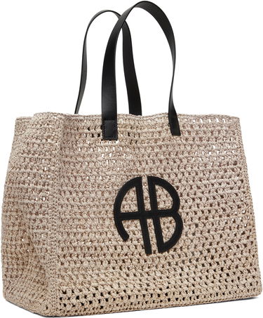 Mulepose Anine Bing Large Crochet Tote Bag Beige | A-13-2158-022, 4