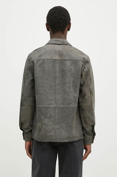 Skjorte Samsoe Samsoe Samsoe Samsoe Saruffo X C Leather Shirt Jacket Grå | M24400053, 2