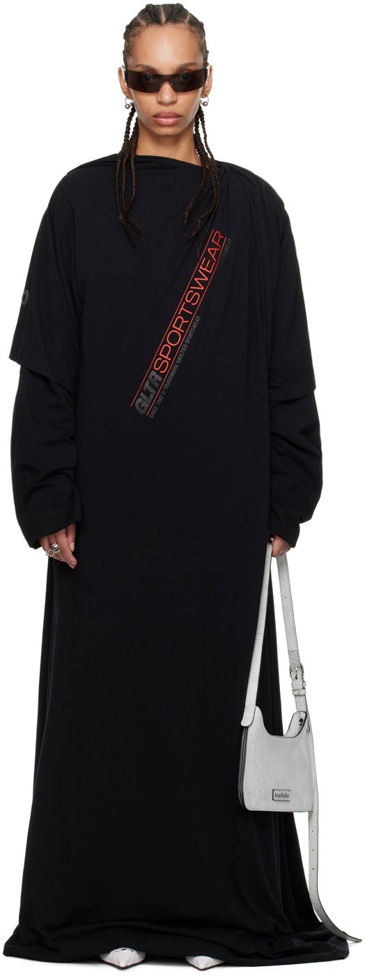 Kjole Jean Paul Gaultier Jean Paul Gaultier Shayne Oliver Edition Maxi Dress Sort | 24/27-F-RO239IPJ062-00A