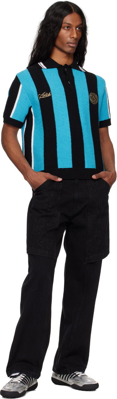 Polo skjorte Andersson Bell Andersson Bell Stripe Soccer Polo Sweater Blå | atb1325m, 3