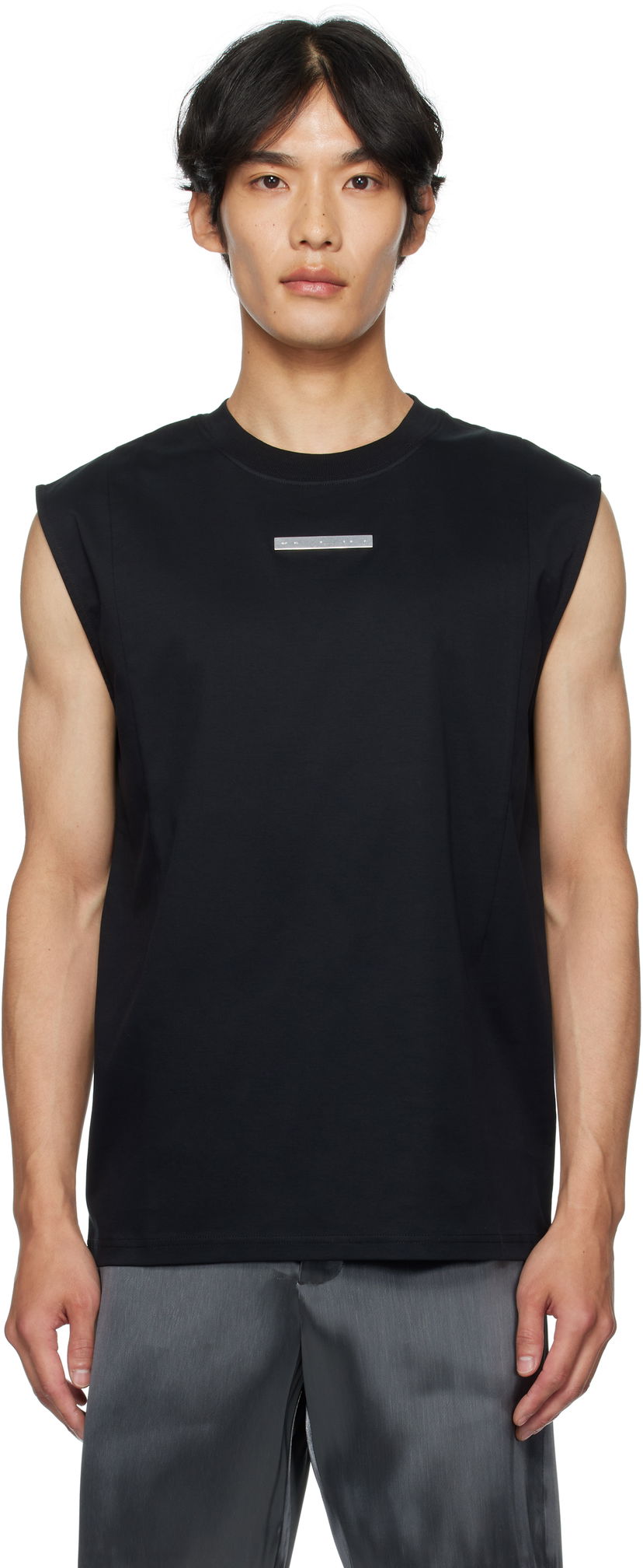 Tanktop HELIOT EMIL HELIOT EMIL Astrape Tank Top Sort | PREAW25_M_09_144_BLK01