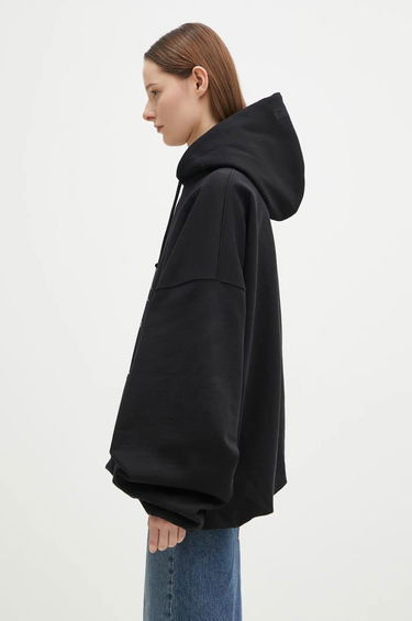 Sweatshirt VETEMENTS 'No Posts' Cropped Boxy Hoodie Sort | UA66HD660B, 3