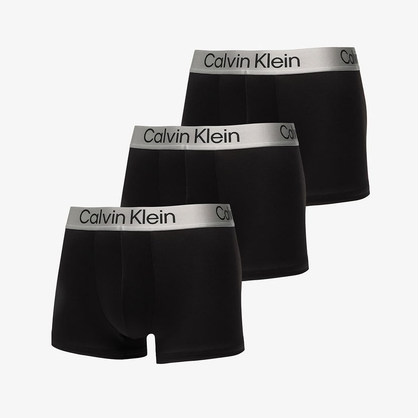 Boksere CALVIN KLEIN Trunk 3-Pack Black Sort | LV00NB4269 UB1