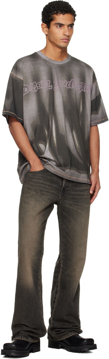 T-shirt Diesel Oversized Faded Graphic T-shirt with Contrast Stitching Grå | A21623-0BKBY-98BA, 3