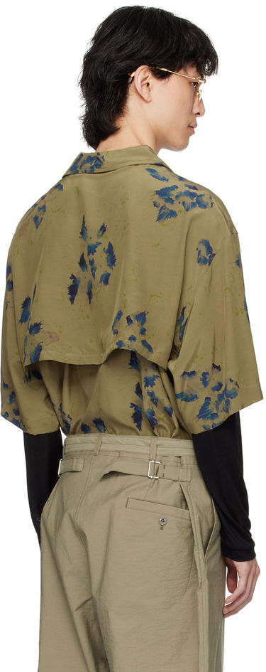 Skjorte LEMAIRE LEMAIRE Men's Summer Floral Print Shirt Grøn | SH1101 LF1262, 2