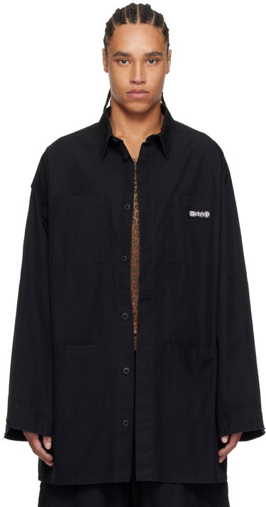 Skjorte 032C 032c Intermission Cargo Overshirt Sort | S25-URW-1402-000, 0