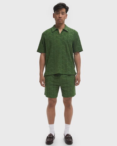Polo skjorte CLOSED Cactus Jacquard Polo Shirt Grøn | C85372-43D-JC-676, 2